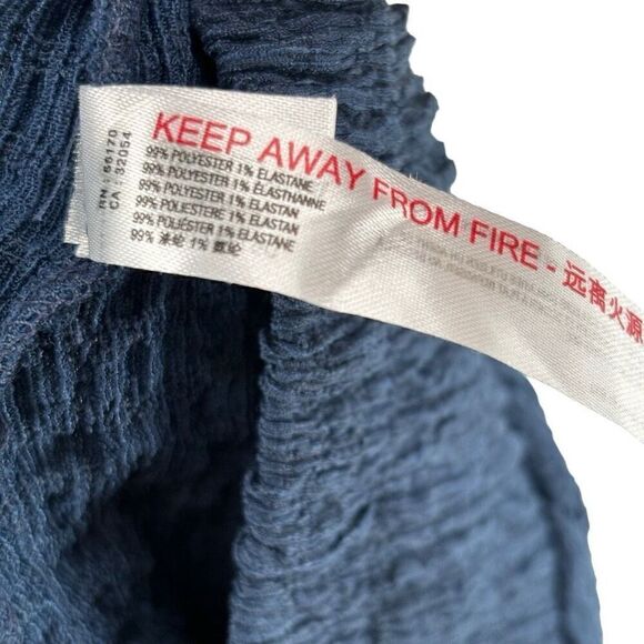 Free People Beach Wide Leg Pants Blue Small - Picture 8 of 9